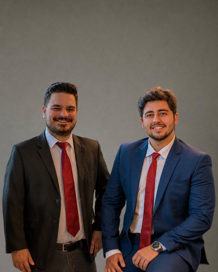 Dr. Lucas Bernardes e Dr. Gabriel Azevedo, sócios-fundadores do Bernardes & Azevedo Advogados